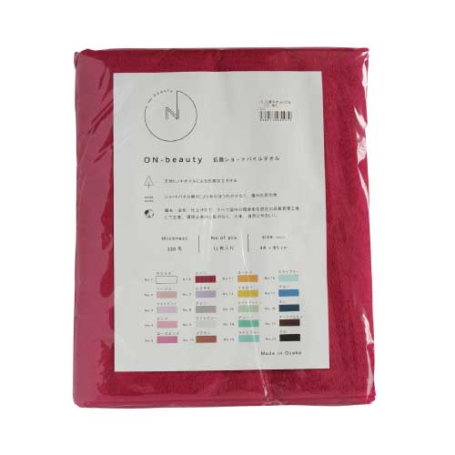 ON-beauty ZO 抗菌カラータオル NO.6　ｴﾝｼﾞ220匁